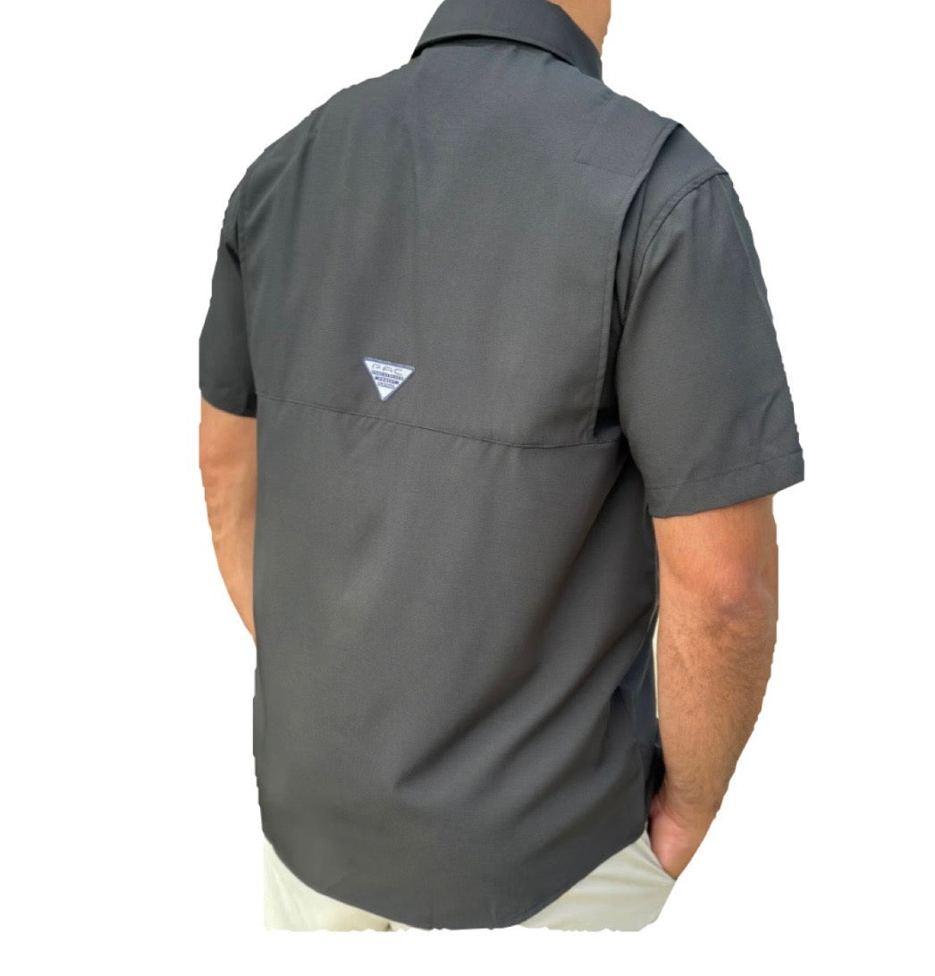ADDICT SHORT SLEEVE SOLID BLACK PESCA SHIRT