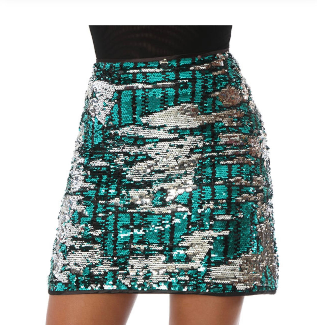 MULTI SEQUIN MINI SKIRT