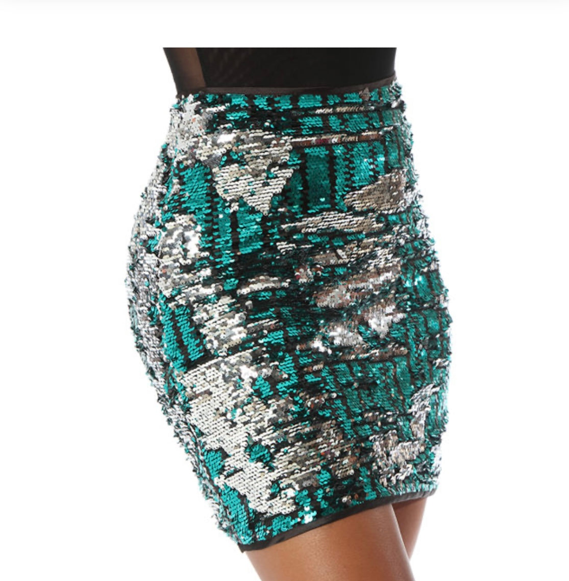 MULTI SEQUIN MINI SKIRT