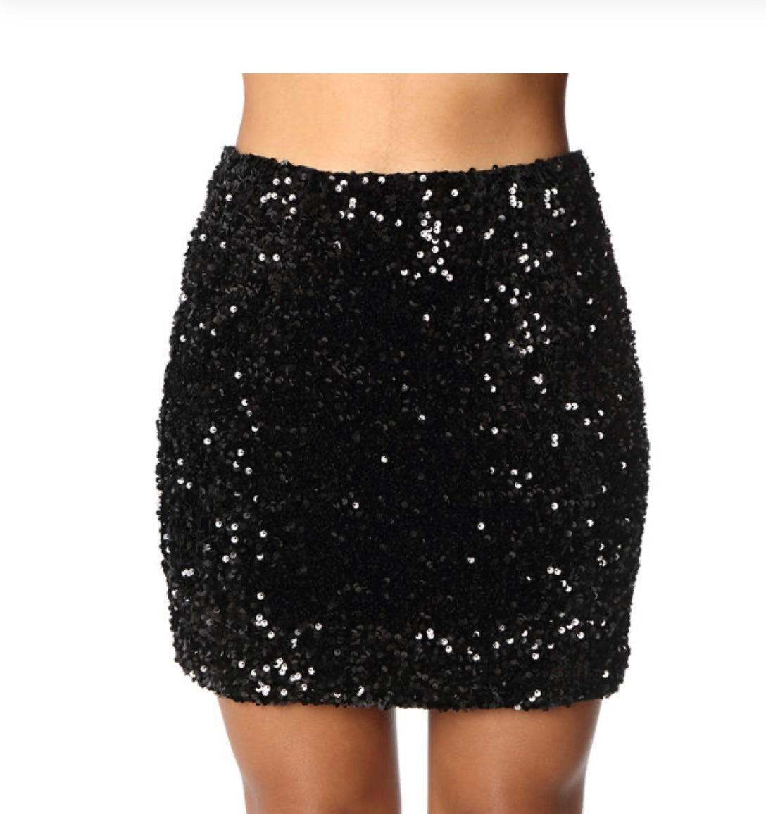 SEQUIN MINI SKIRT
