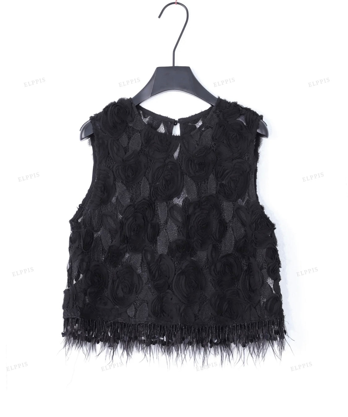 DIMENSIONAL FLORAL TOP