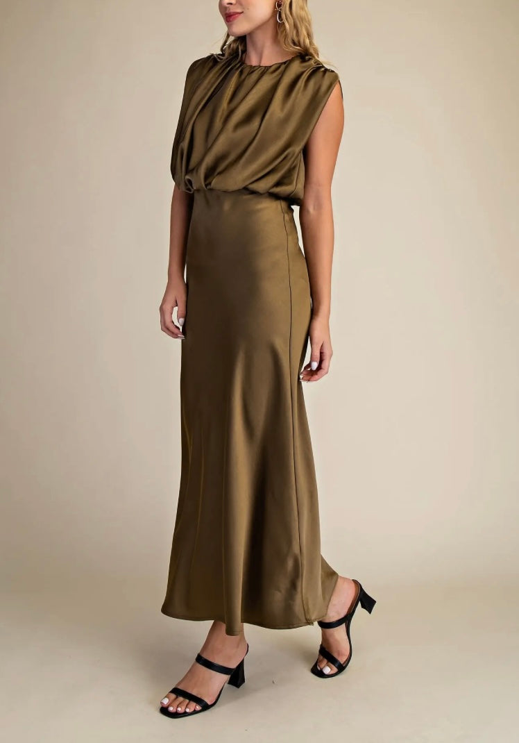 SLEEVELESS MIDI DRESS