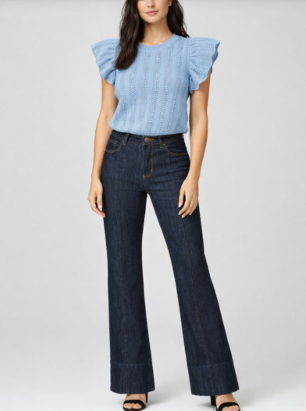 FUNKY SOUL POINTELLE KNIT TOP