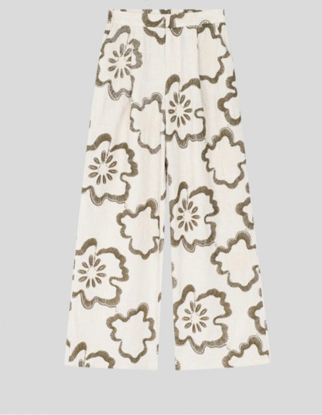 EMBROIDERED PANT