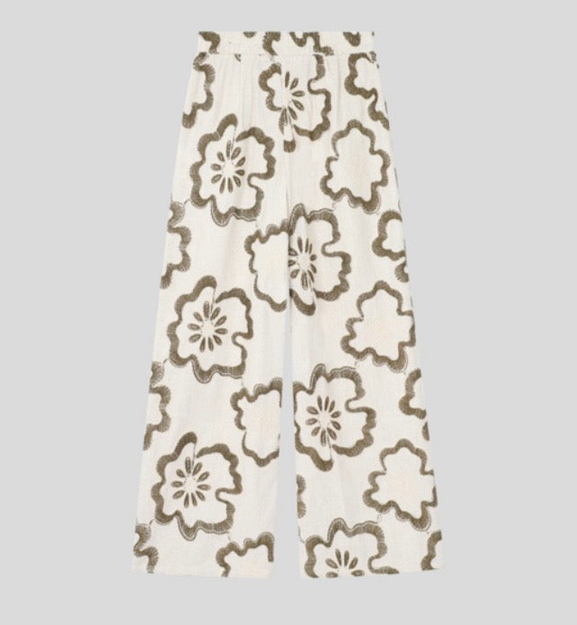 EMBROIDERED PANT