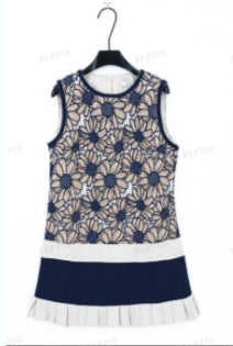 SLEEVELESS FLORAL DRESS