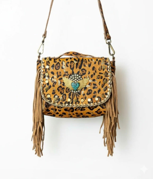 ANIMAL PRINT CROSSBODY HANDBAG