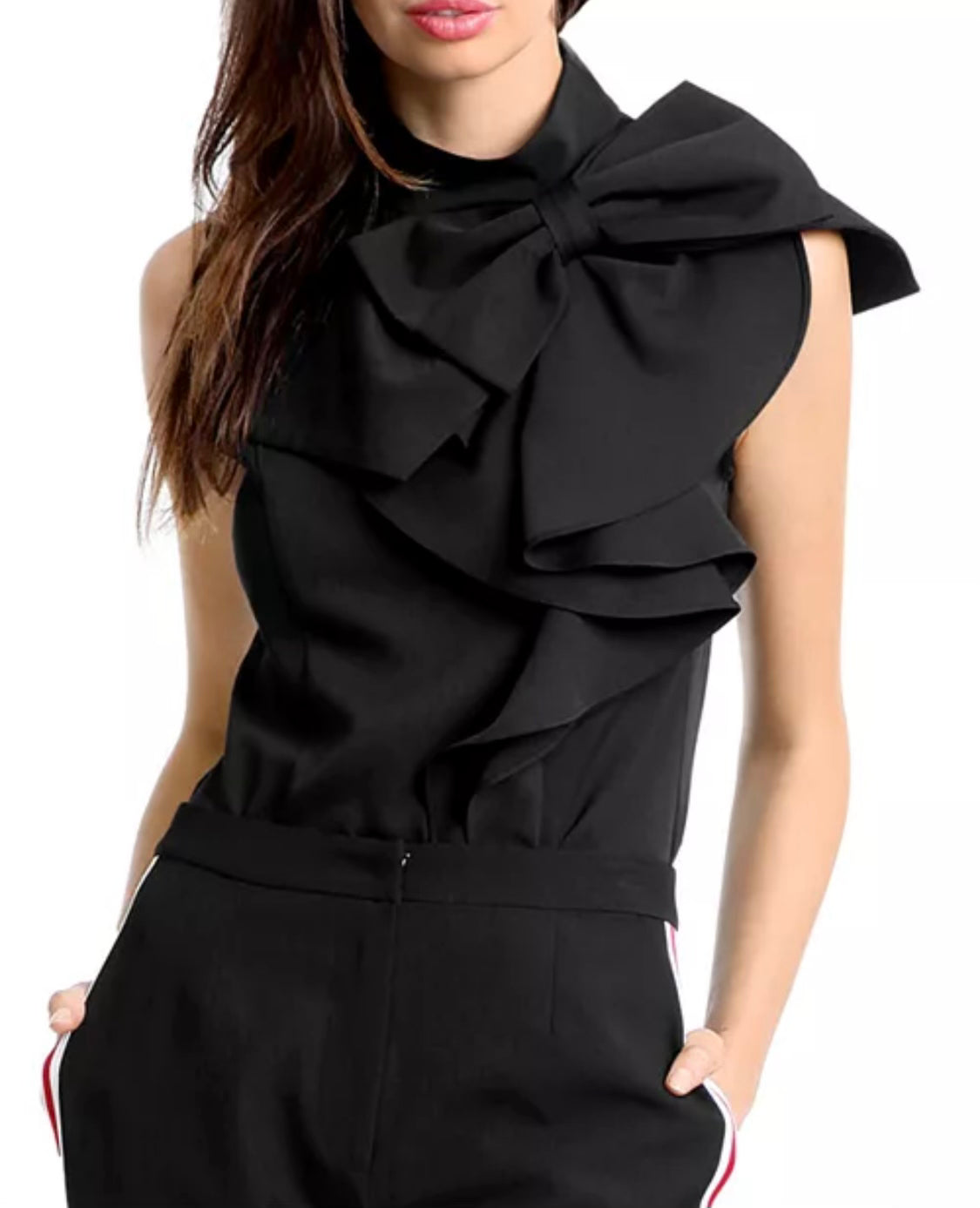 GRACIA RUFFLE BOW TOP