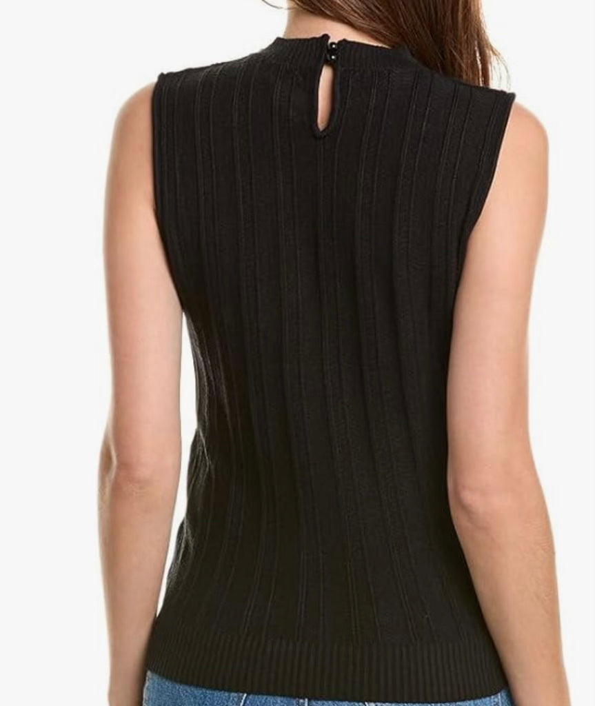 GRACIA SLEEVELESS PEARL TRIM TOP
