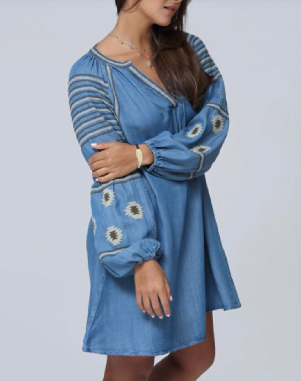 FUNKY SOUL EMBROIDERED DRESS