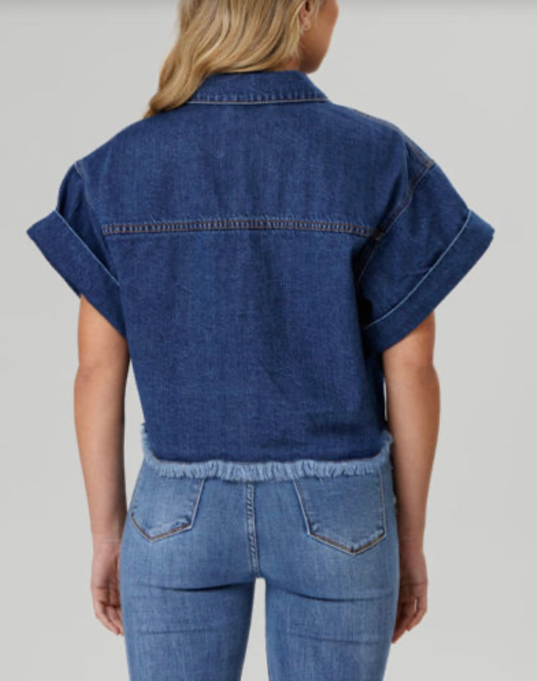 FUNKY SOUL MEDIUM WASH SHORT SLEEVE JEAN JACKET