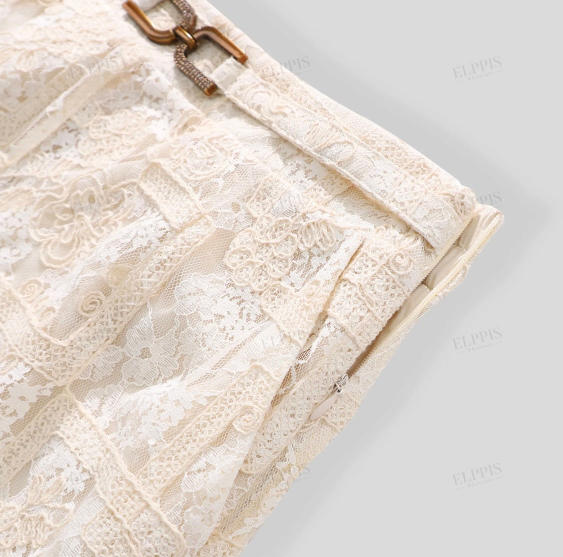 EMBROIDERED GEOMETRIC MESH PANT