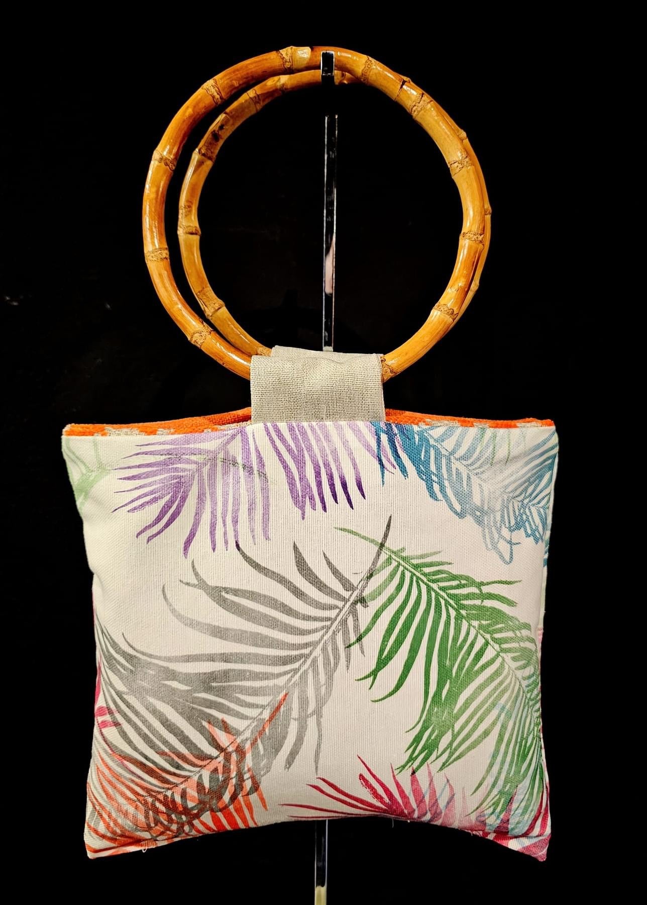MOTA ORANGE CHEVRON REVERSIBLE HANDBAG