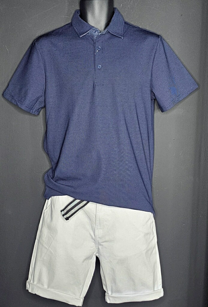 BLUE/BLACK POLO