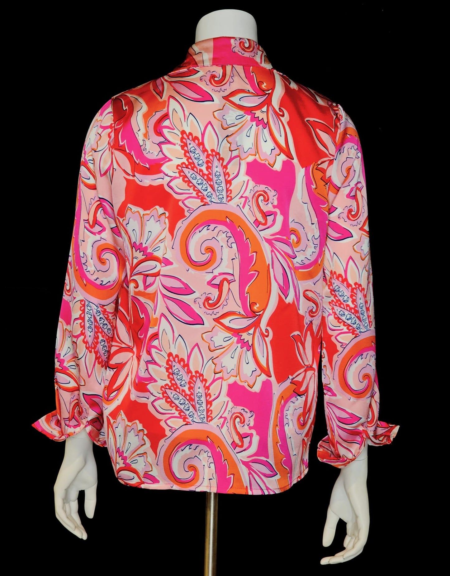 TOP ESTAMPADO CUELLO CAMISA PAISLEY