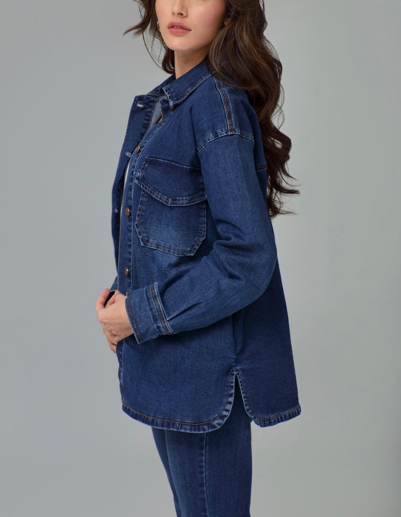 DARK WASH STRETCH  JEAN SHACKET