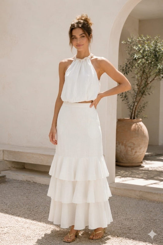 TIERED SKIRT SET