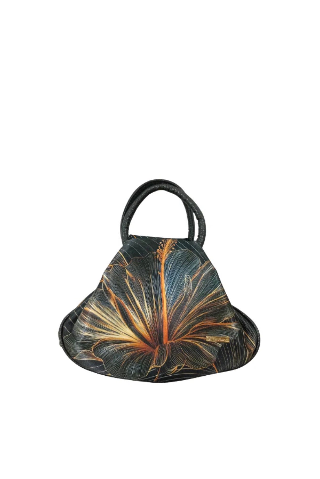 CHULA MONIQUE BLACK FLORAL HANDBAG