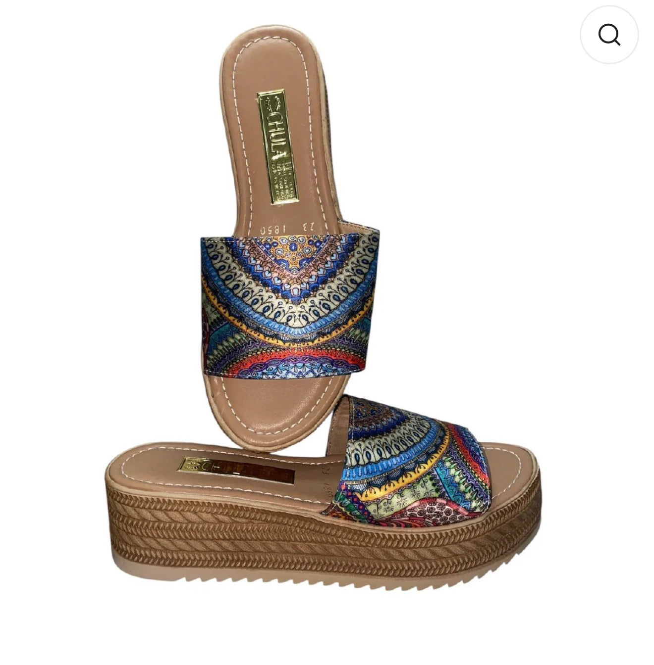 CHULA BOHO PRINT WEDGE