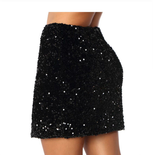 SEQUIN MINI SKIRT
