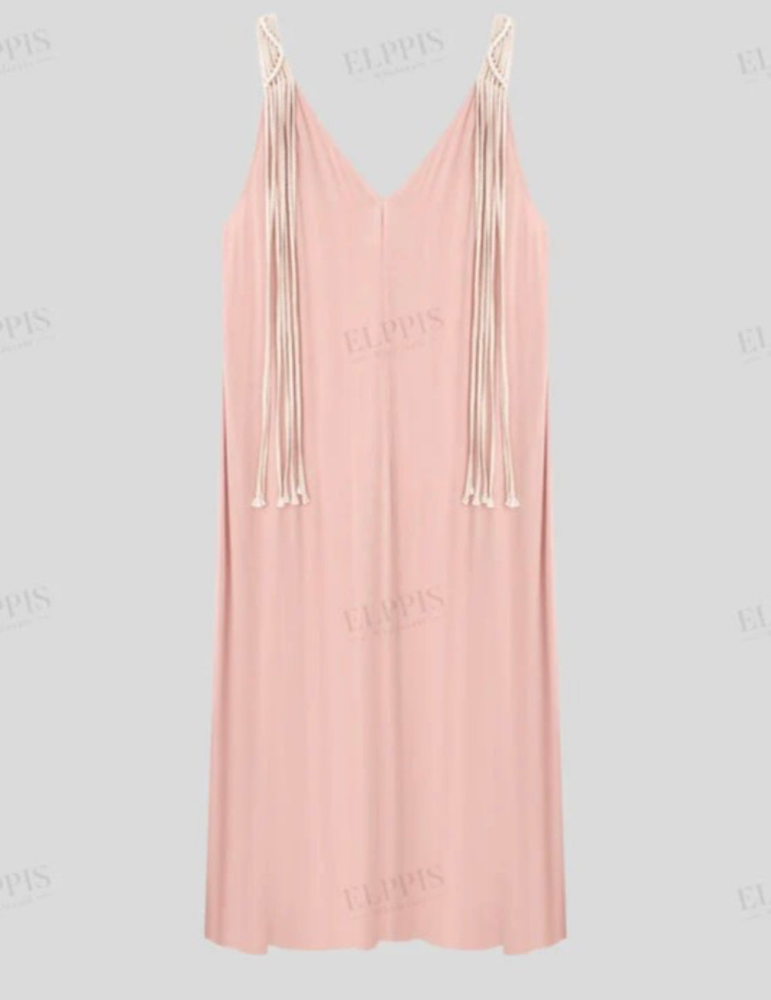 MACRAME DETAIL MAXI TANK DRESS