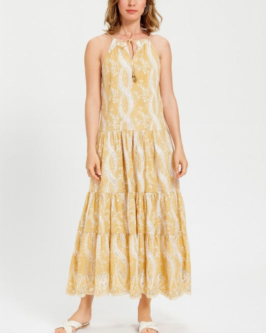 VESTIDO CUELLO EN V MANGA LARGA