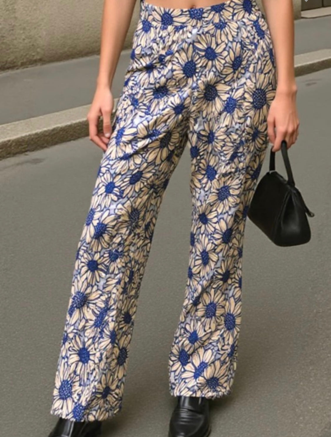 FLORAL WIDE LEG PANT