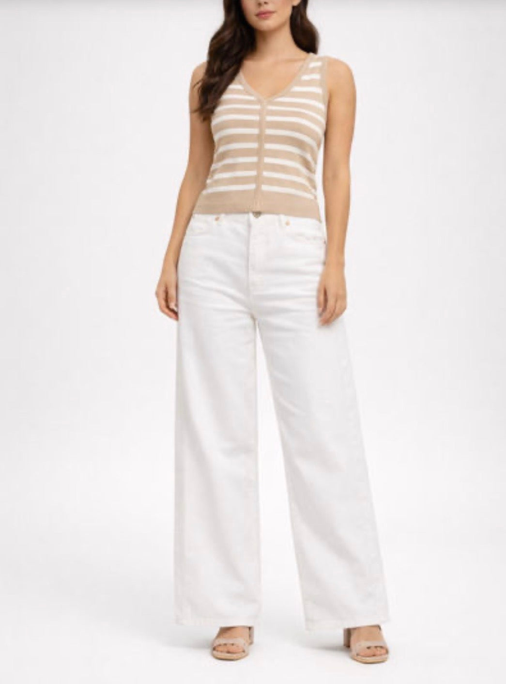 FUNKY SOUL WOMEN'S STRETCH TENCEL WIDE LEG JEAN