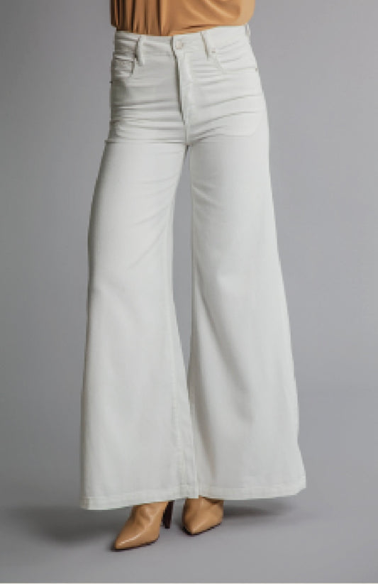 FUNKY SOUL WOMEN'S STRETCH TENCEL WIDE LEG JEAN