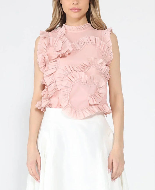 GRACIA RUFFLE TOP