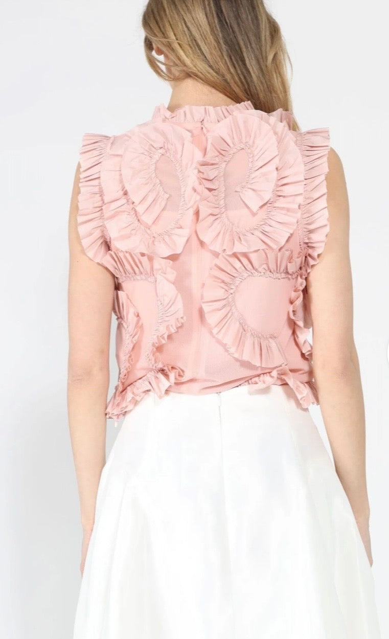 GRACIA RUFFLE TOP