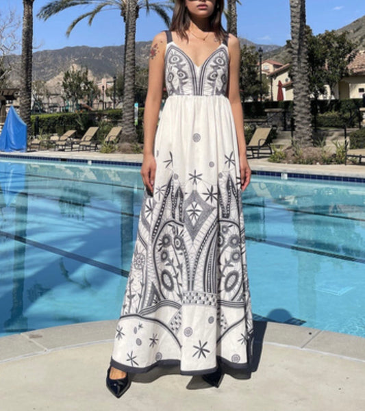 PRINT TANK DRESS