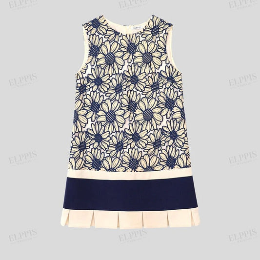 SLEEVELESS FLORAL DRESS