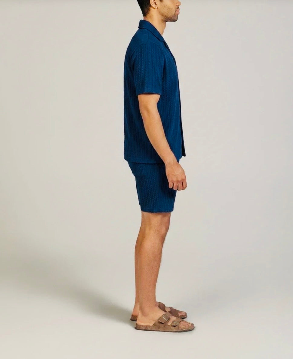 MOJITO SHORT SLEEVE TEXTURED SHORT SET