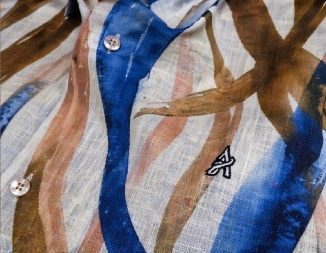 ADDICT CLOTHING LINO SHORT SLEEVE BRUSH STROKE SHIRT
