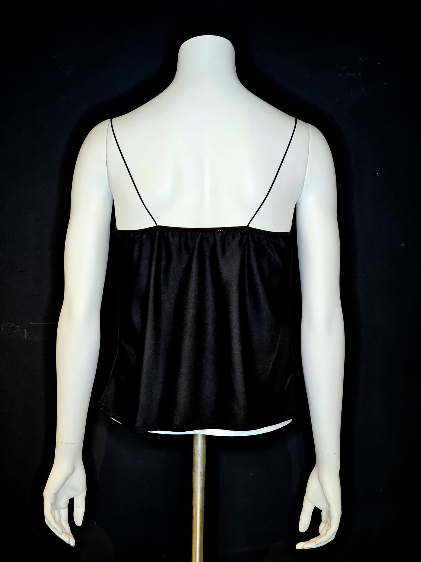 DRAPE NECK SATEEN CAMI