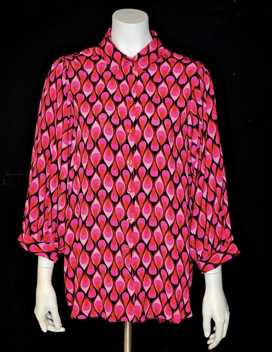 TOP ESTAMPADO CUELLO CAMISA