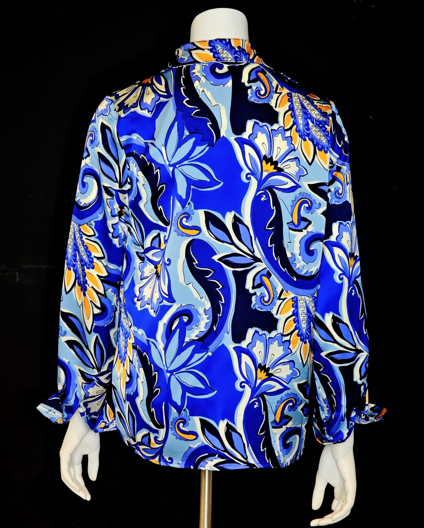 FLORAL SHIRT COLLAR PRINT TOP