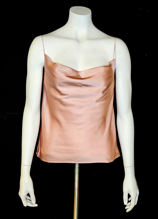 DRAPE NECK SATEEN CAMI