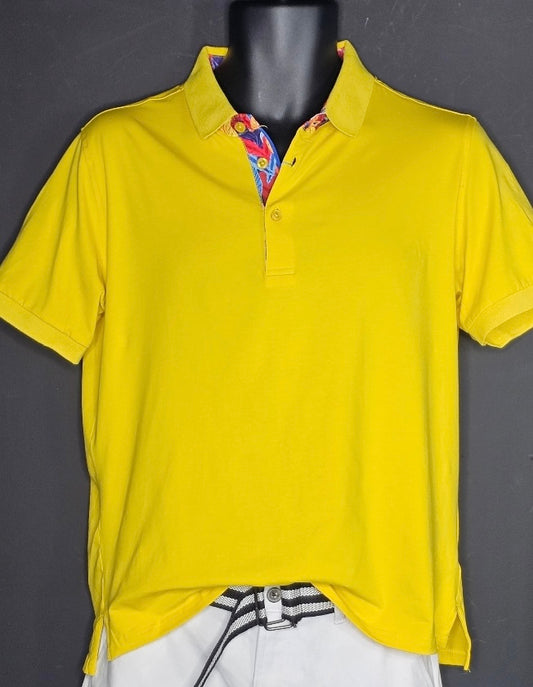 YELLOW STRETCH POLO