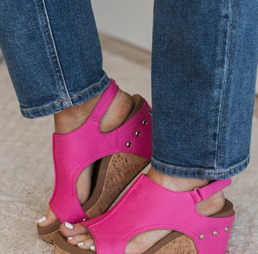 MELISSA FUCHSIA WEDGE