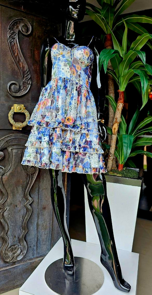 TIERED FLORAL DRESS